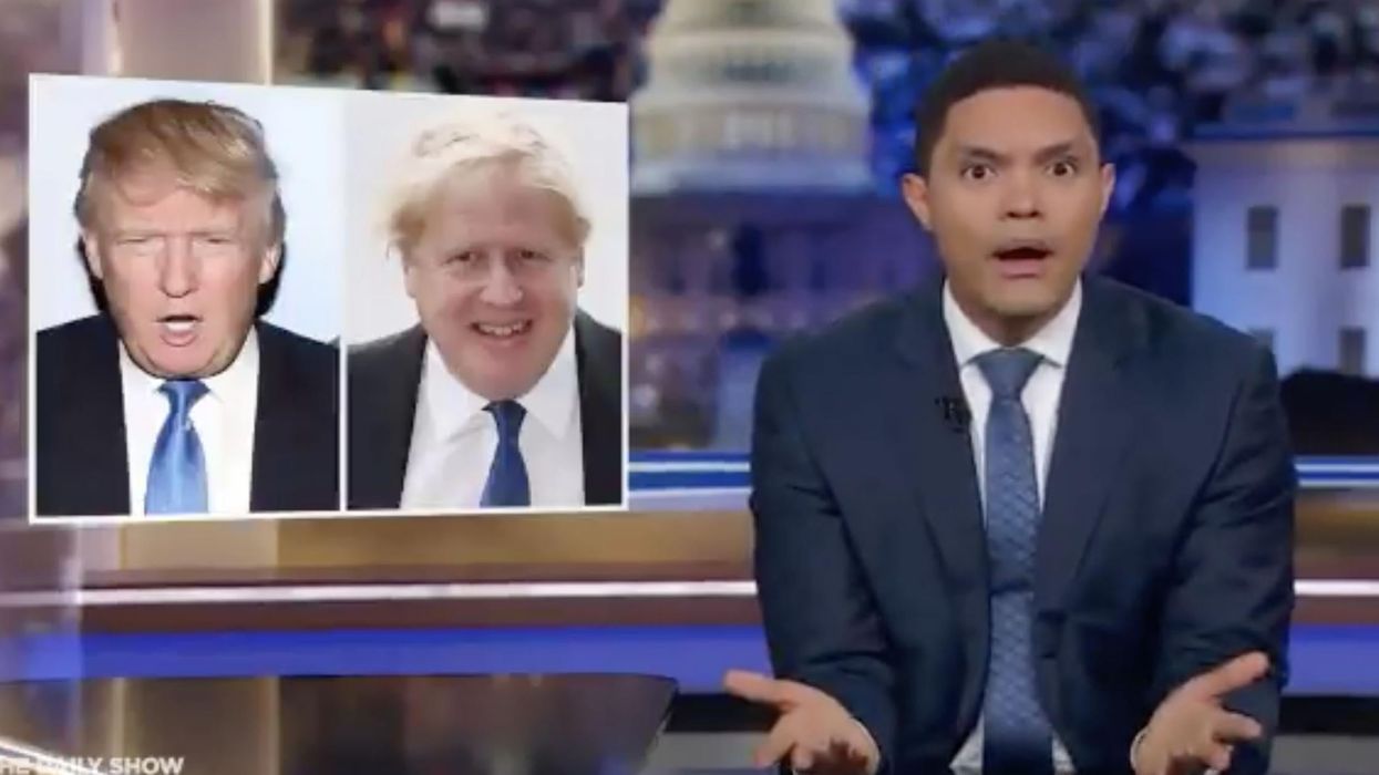 Trevor Noah says Donald Trump and Boris Johnson look like they were 'separated at birth'