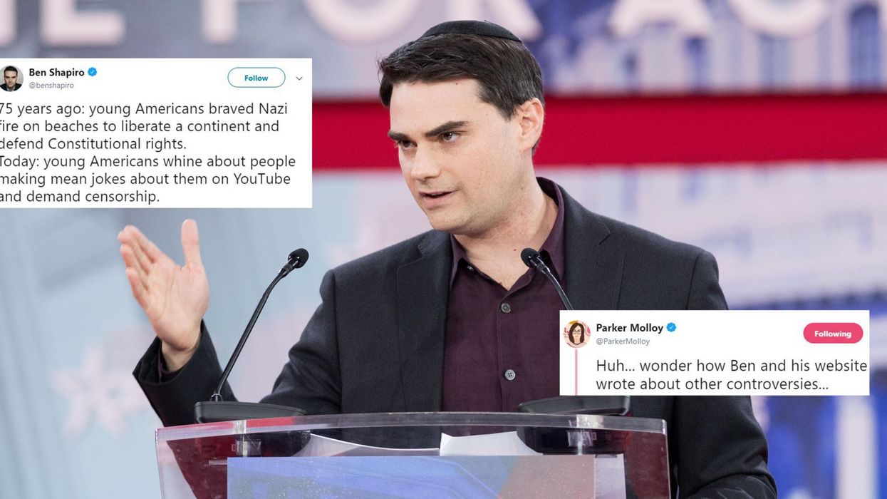 Ben Shapiro got well and truly roasted for his hypocritical D-Day comment