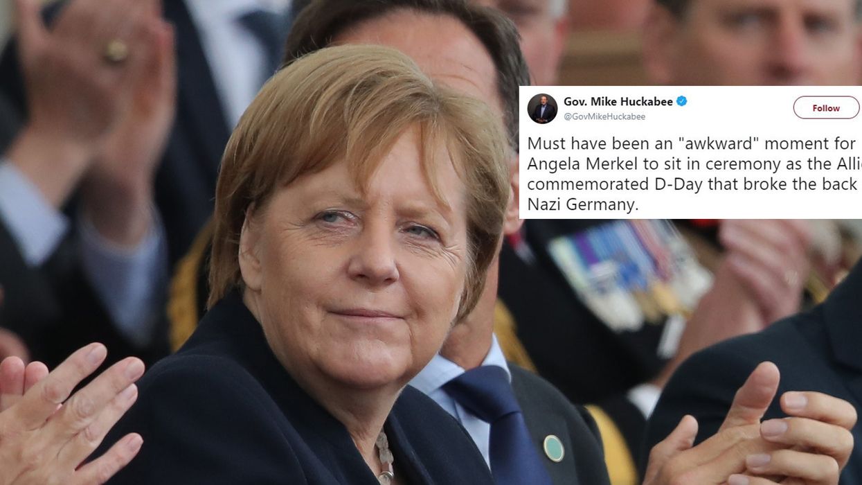 Mike Huckabee roasted for suggesting Angela Merkel must have felt 'awkward' at D-Day memorial