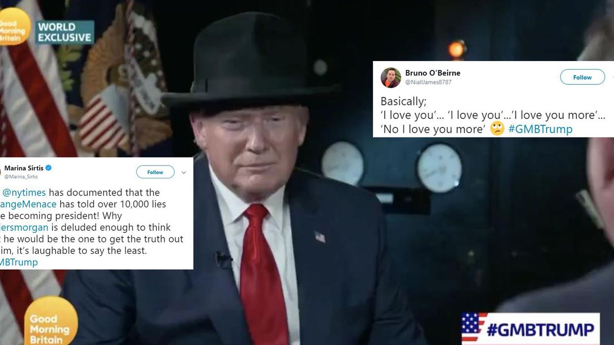 8 of the most bizarre moments from Trump's Good Morning Britain interview with Piers Morgan