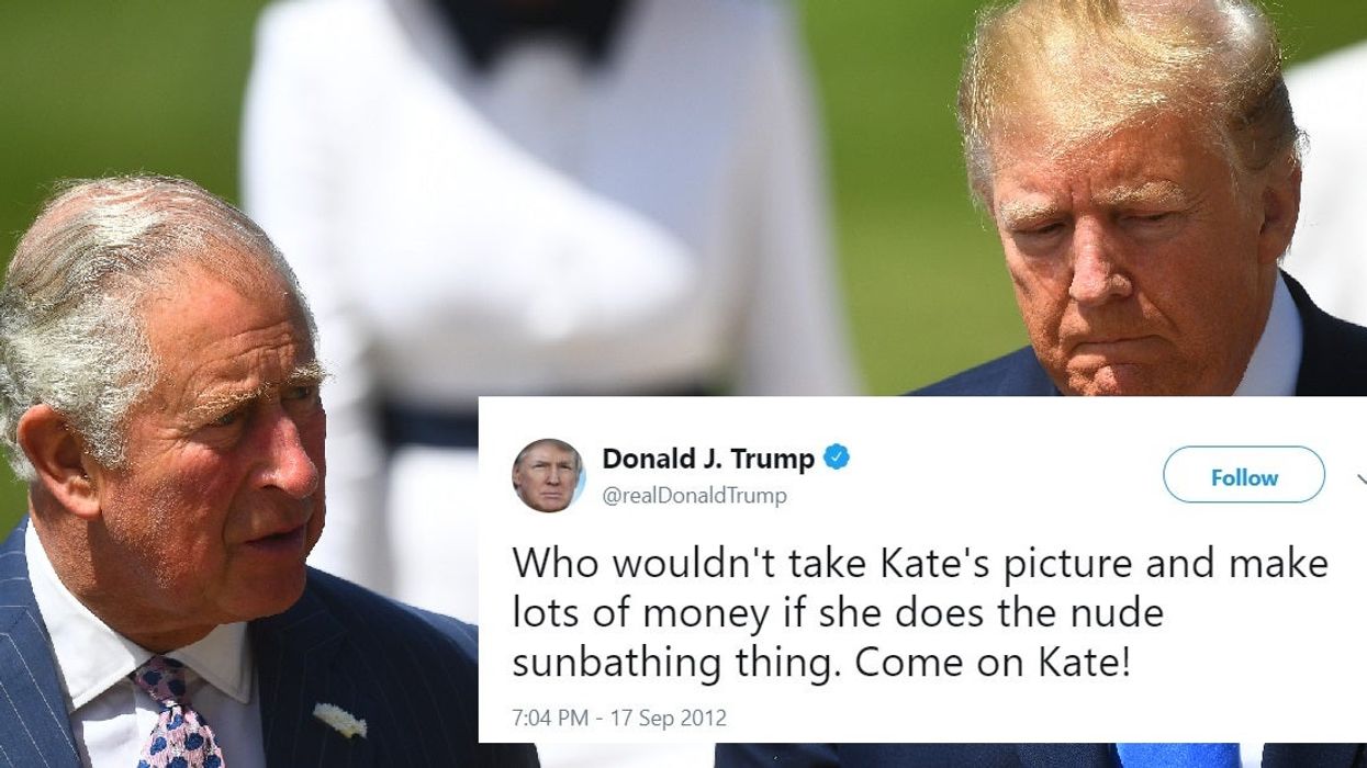 This 2012 Trump tweet about Kate Middleton's topless sunbathing is coming back to haunt him as he visits London