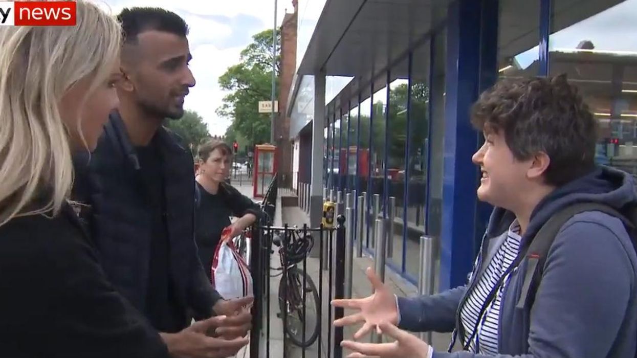 Gay mother responds to 'anti-LGBT+' protest leader outside school in Birmingham