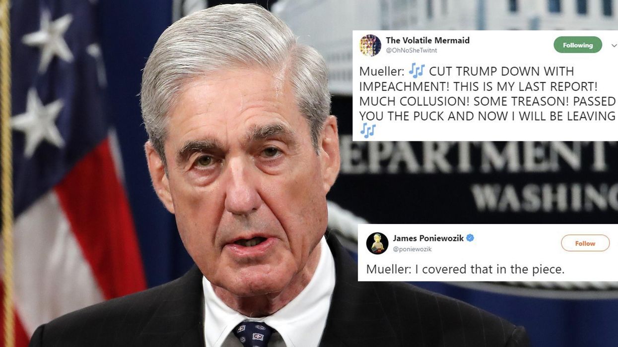 Special counsel Robert Mueller gave a resignation speech and Twitter turned it into an instant meme