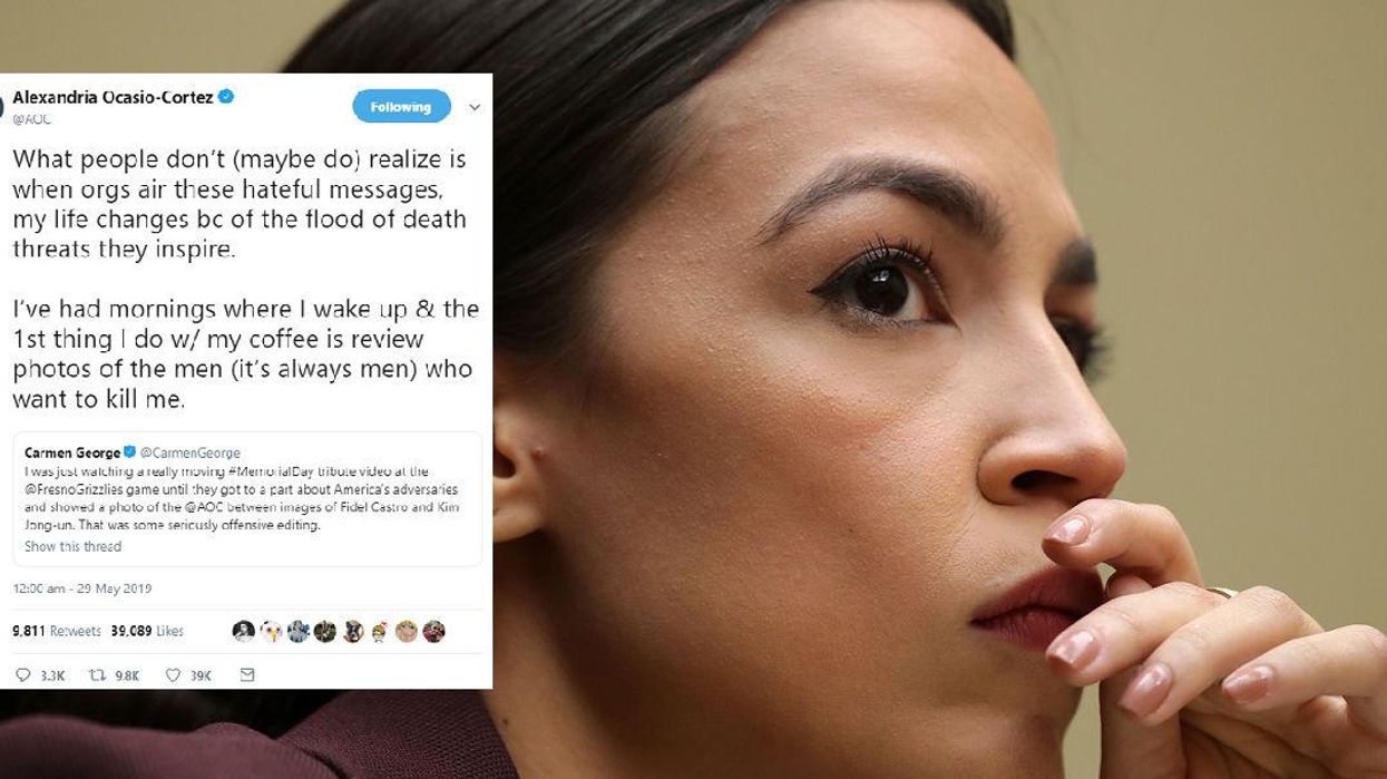 AOC says she was sent death threats after being dubbed 'enemy of freedom' in baseball team video