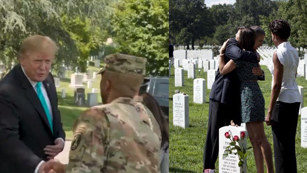 Donald Trump and Barack Obama shared very different tweets about Memorial Day