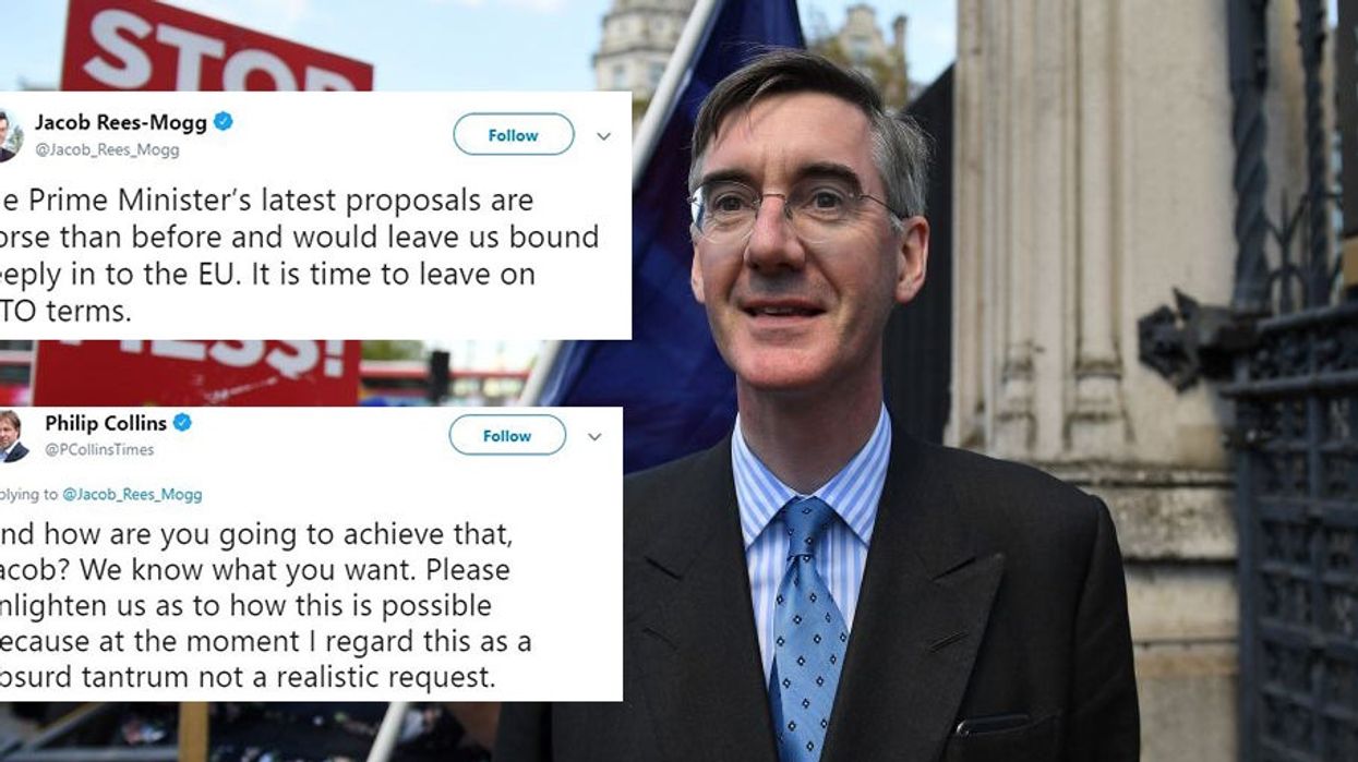 Jacob Rees-Mogg roasted after saying that the UK should leave the EU on 'WTO terms'