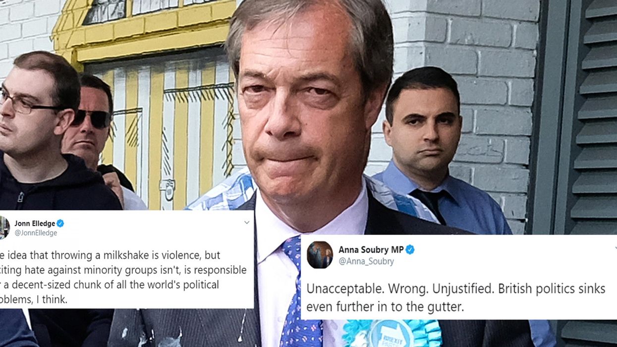 Man who allegedly ‘milkshaked’ Brexit Party leader Nigel Farage charged with assault