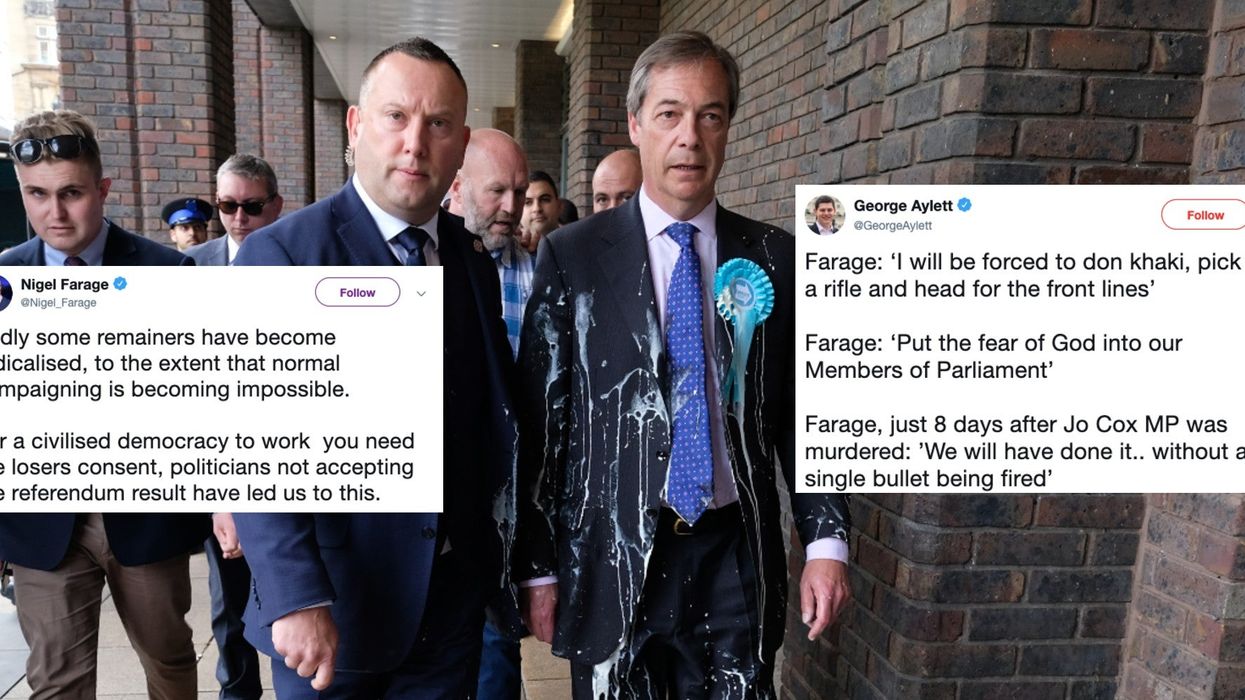 Nigel Farage's past quotes come back to haunt him after he attacks 'radicalised' remainers