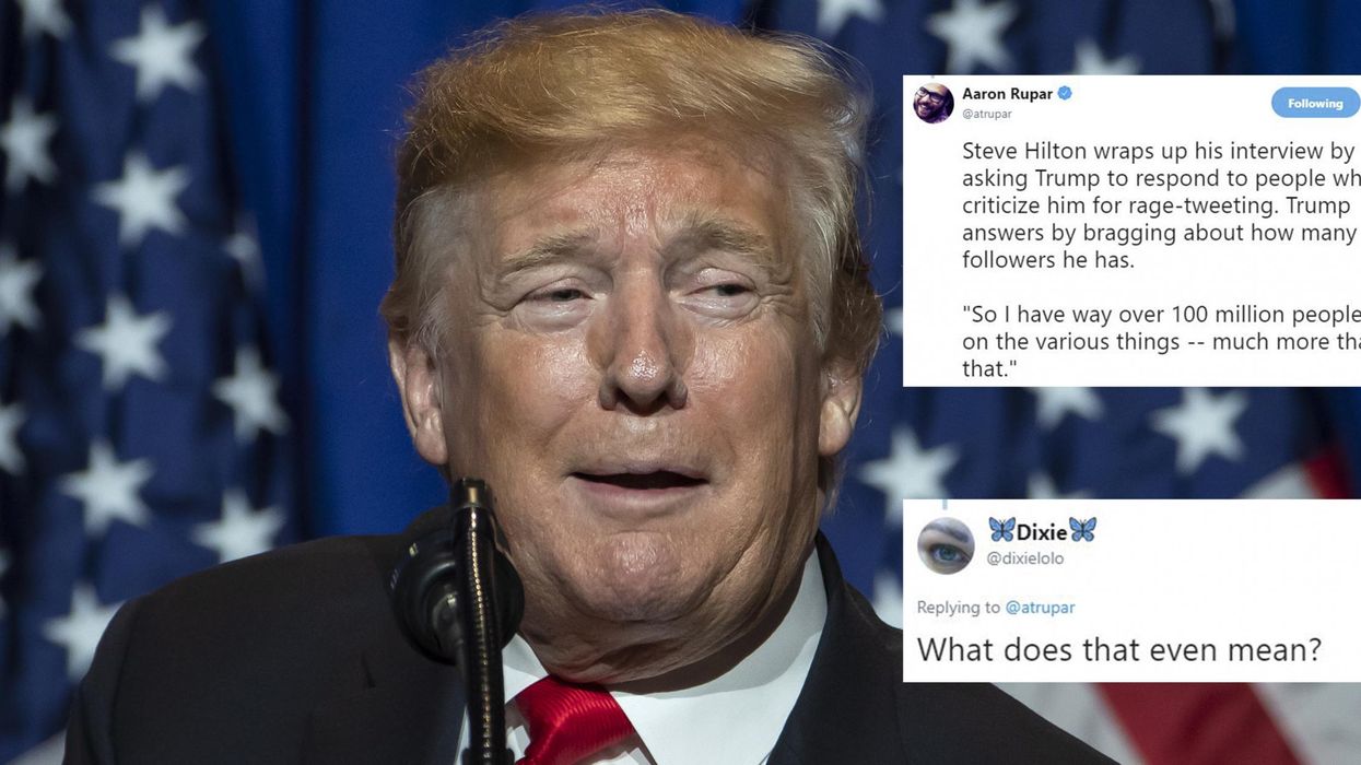 Trump responds to 'rage tweets' criticism by bragging about how many people follow him