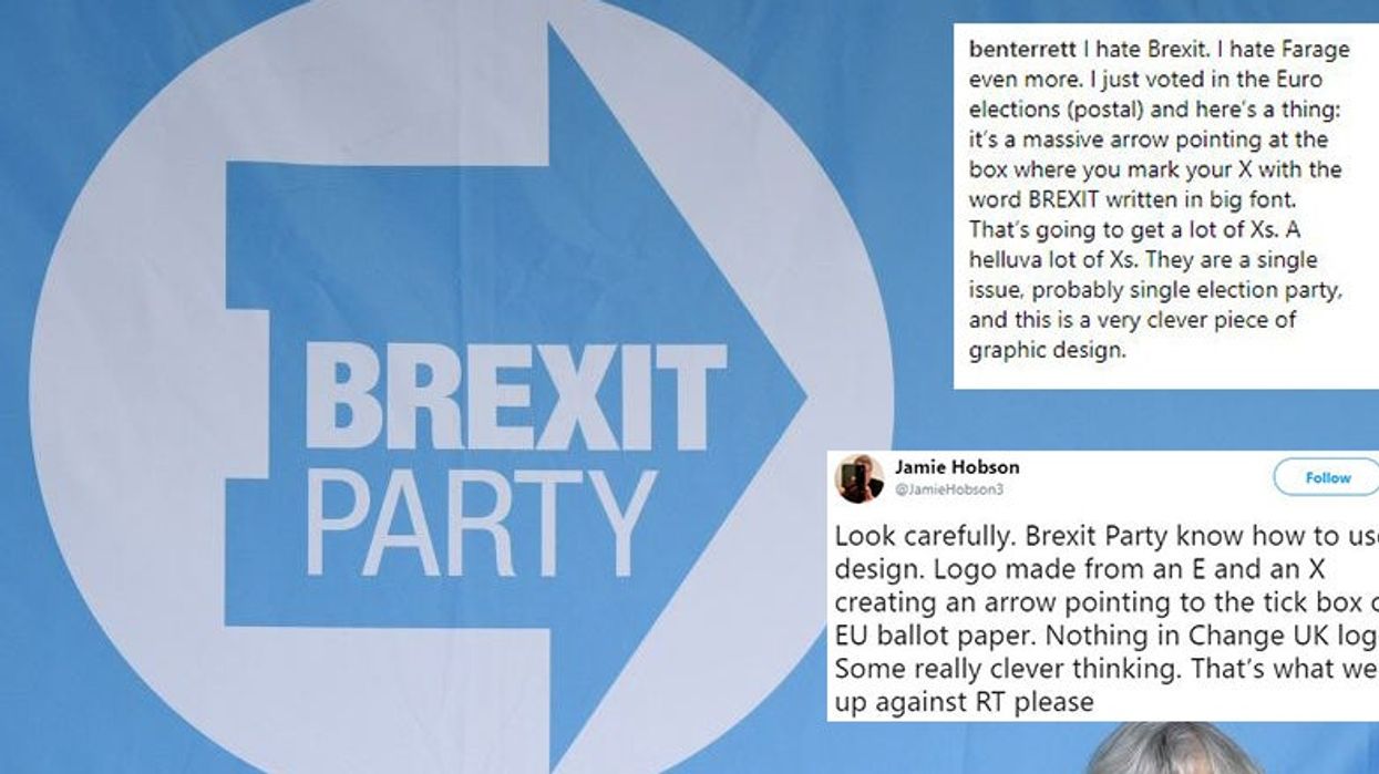 Nigel Farage's Brexit Party accused of pushing subliminal messages on ballot papers