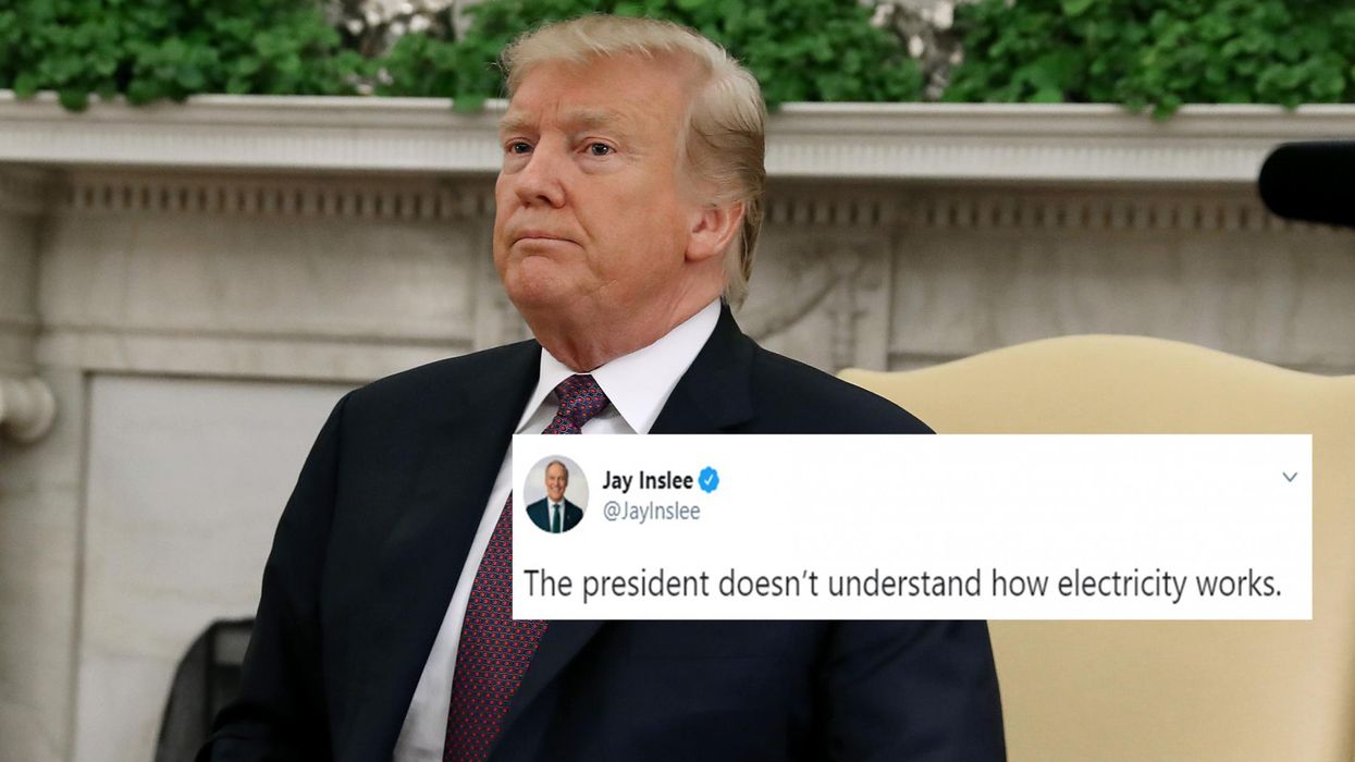 Trump claims wind turbines don’t work when it’s not windy in speech to energy workers