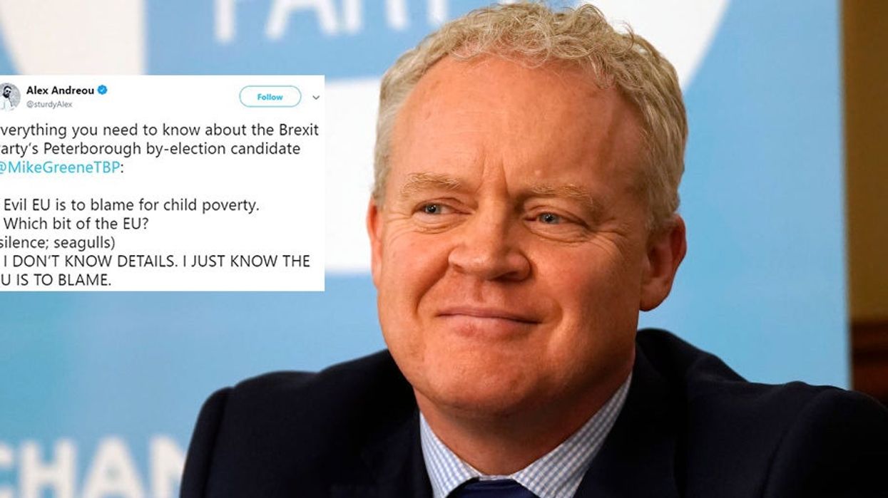 Brexit Party candidate tries to claim the EU is stopping the UK from tackling child poverty