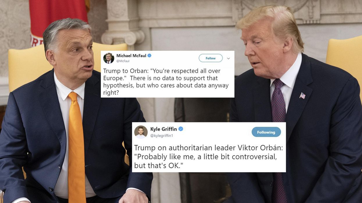 Trump praised Hungary's far-right prime minister and claimed he is 'respected all over Europe'