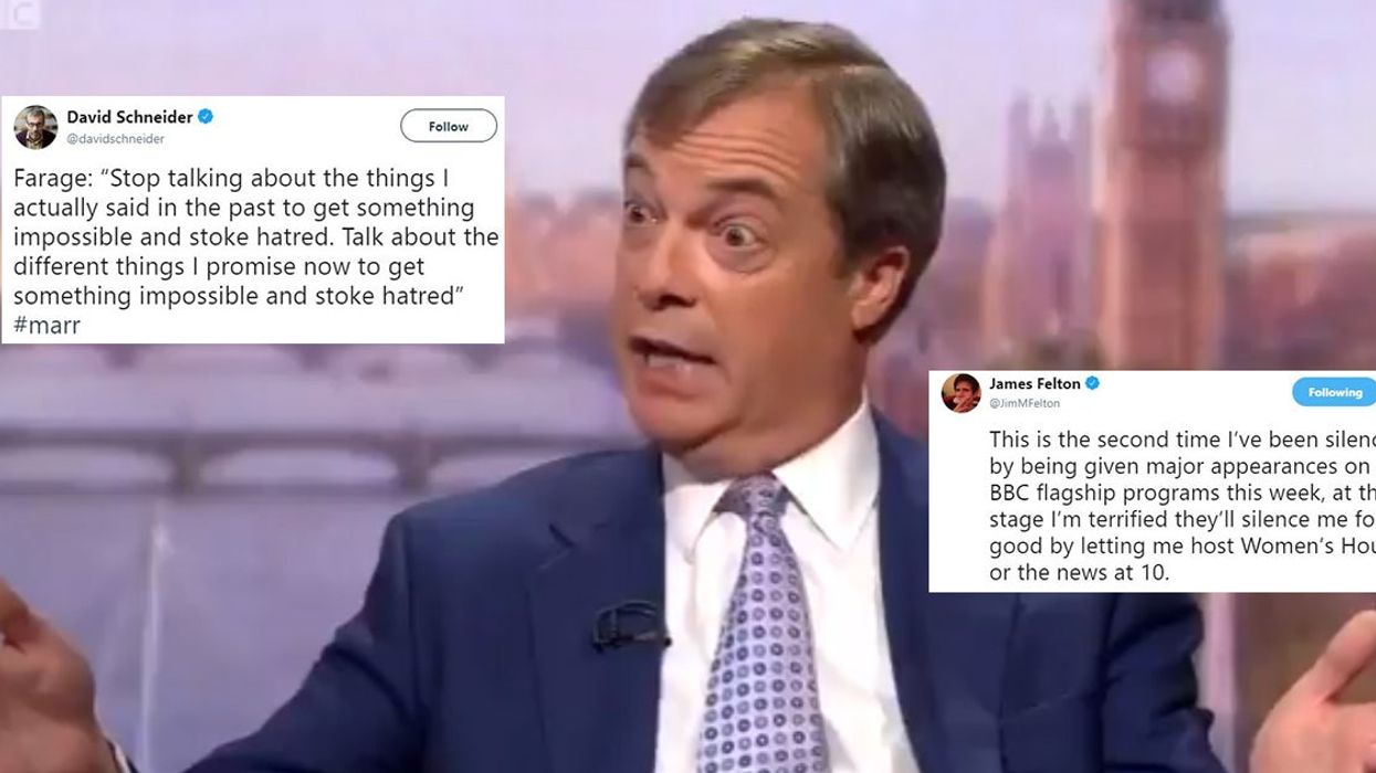 Nigel Farage has accused the BBC of not giving him enough coverage and everyone is pointing out the obvious
