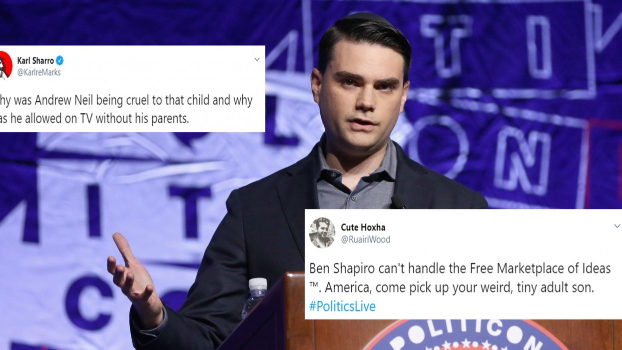 Conservative commentator Ben Shapiro calls Andrew Neil ‘left-wing’ in excruciating BBC interview