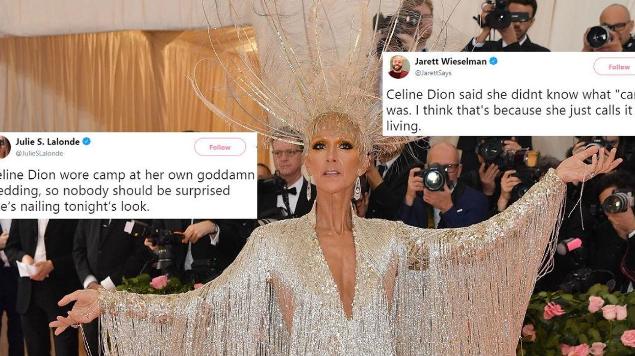 Celine Dion stole the show as a 'glittering goddess' at the Met Gala - and instantly became a meme