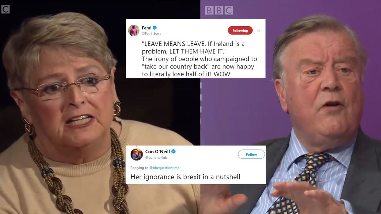 Question Time Brexiteer says that if Northern Ireland and Scotland are a problem 'just let them go'