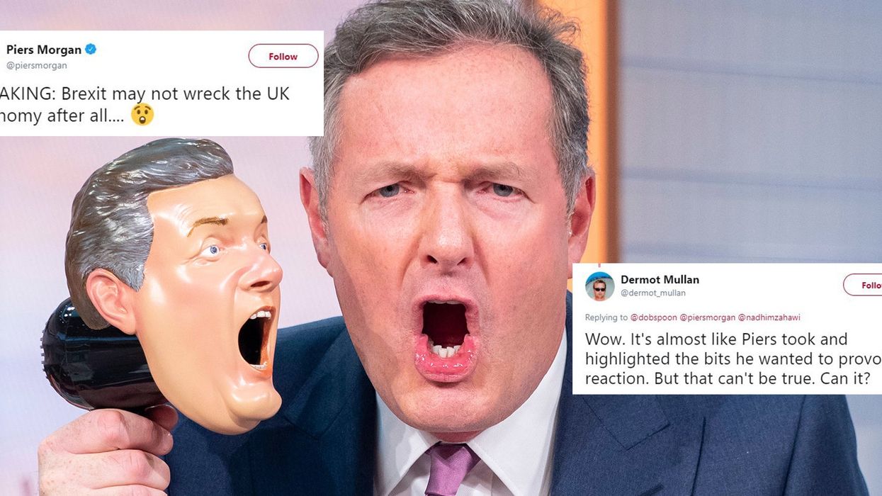 Piers Morgan didn't check his facts before tweeting about Brexit and people are taking him apart