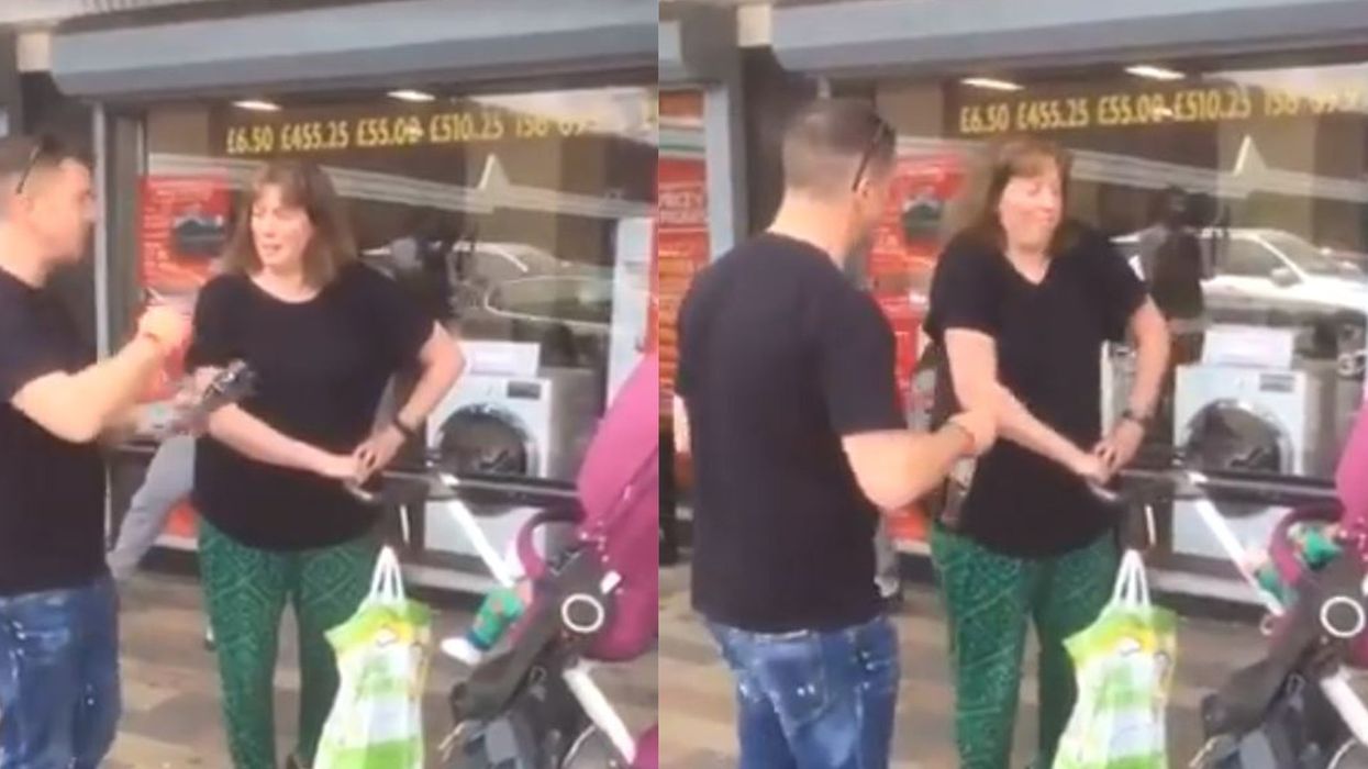 Mum shuts down Tommy Robinson for 'spouting any old s**te' as anti-Islam activist campaigns in Salford