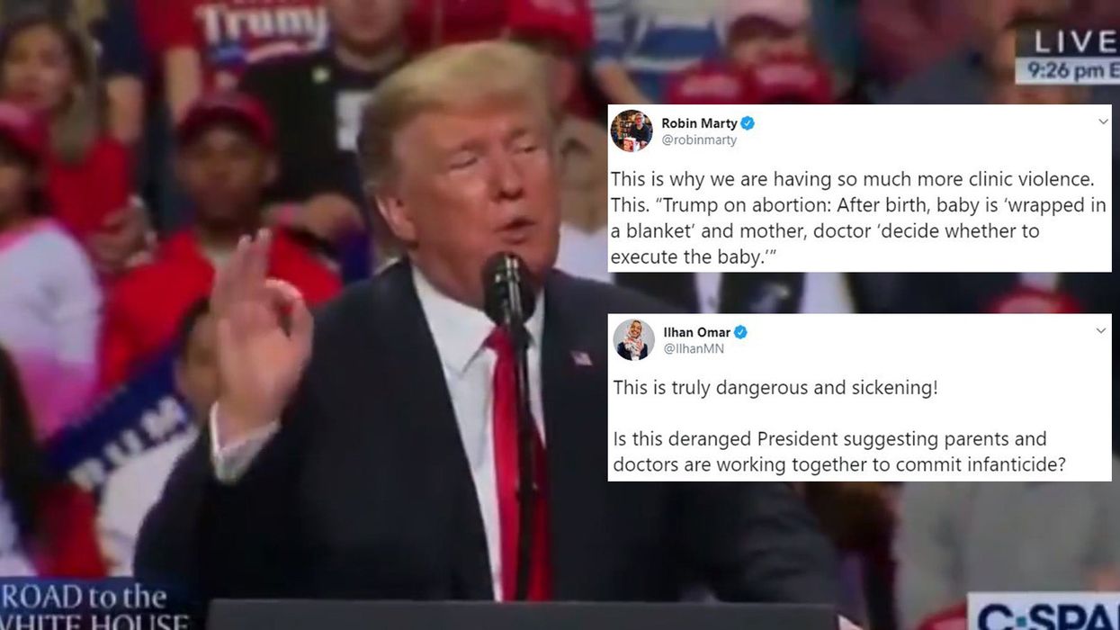 Trump falsely claims mothers are legally allowed to execute babies