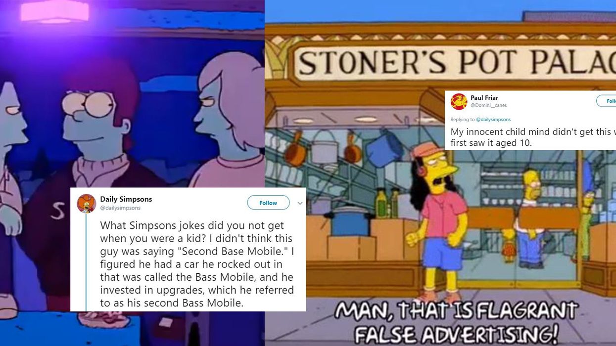 Simpsons fans share jokes from the show they didn't understand when they were kids