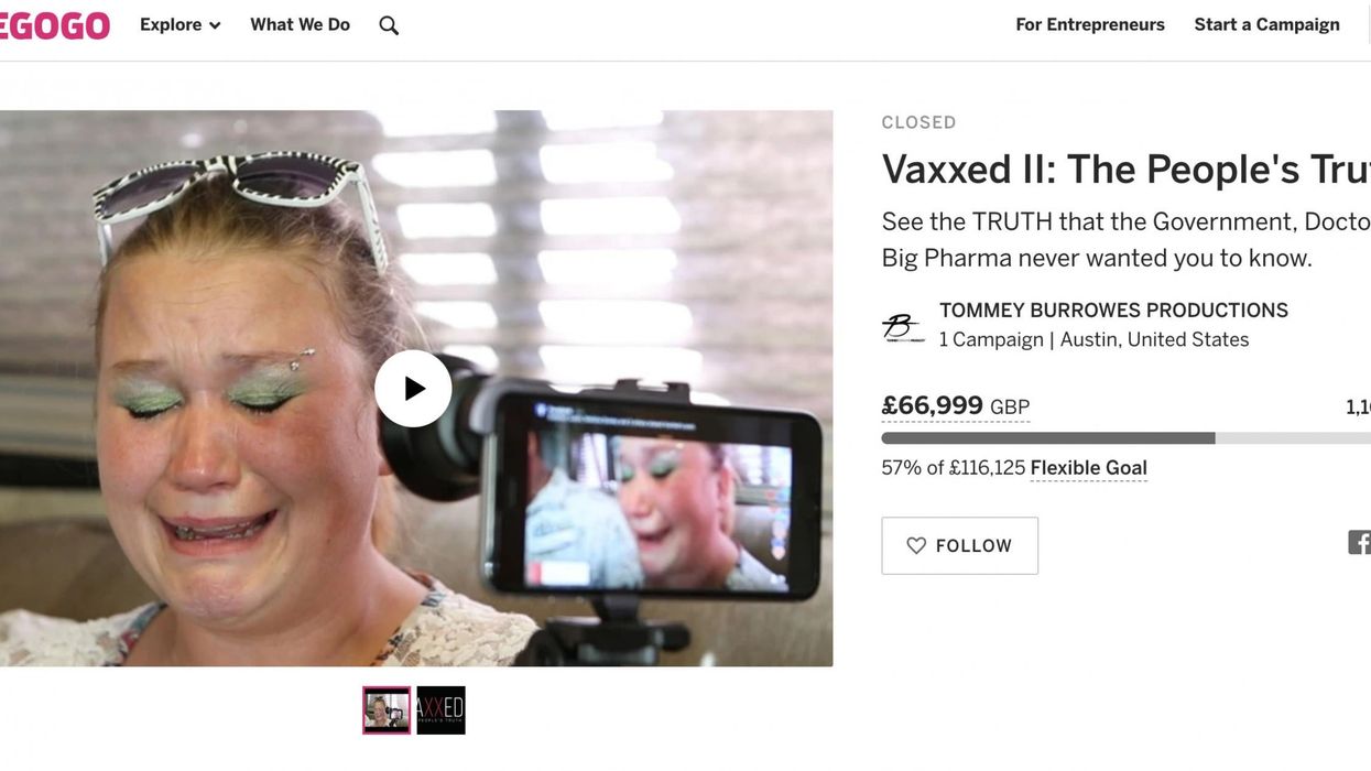 Anti-vaxxer fundraisers banned by crowdfunding website