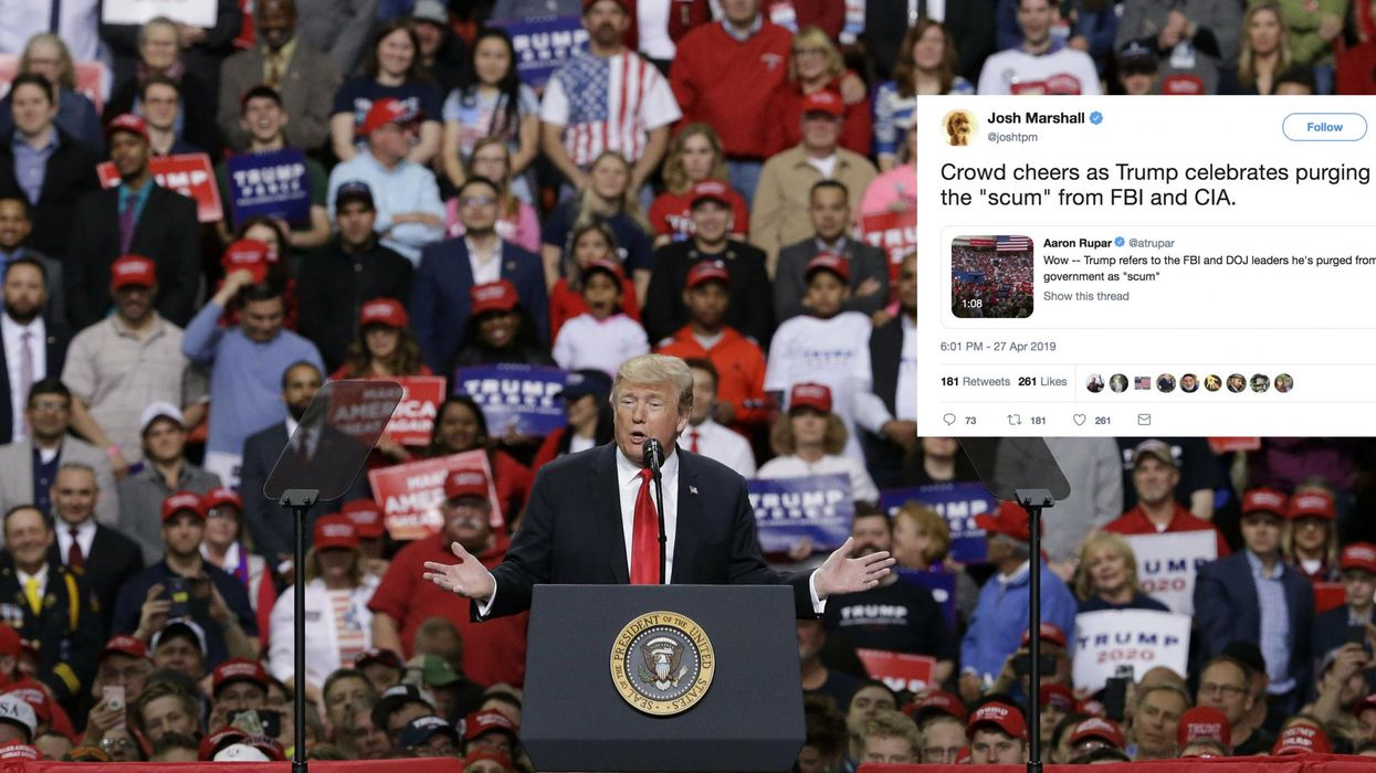 Trump called the FBI 'scum' and everyone is saying the same thing