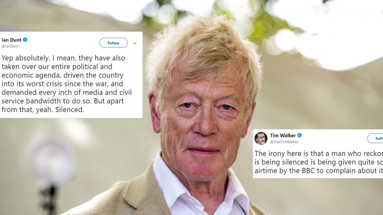 Sir Roger Scruton tells the BBC that 'conservative voices are being silenced' and everyone is making the same point