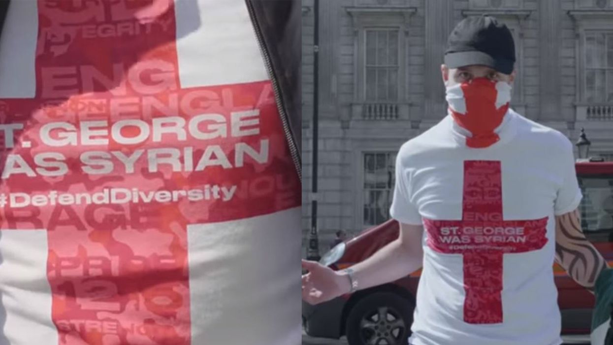 St George's Day: Anti-hate crime charity 'tricks' far-right into wearing 'St George was Syrian' t-shirt