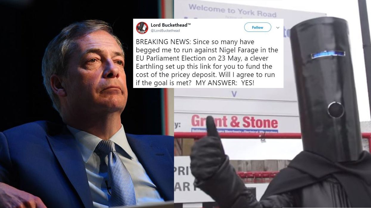 Brexit: Lord Buckethead will contest Nigel Farage's seat in the European MEP Elections