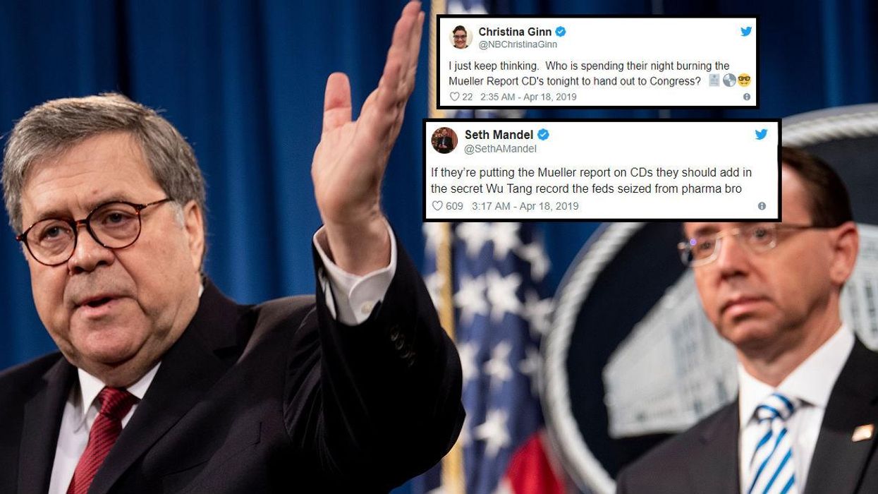 Mueller Report will be released on a CD-ROM, the 10 funniest responses