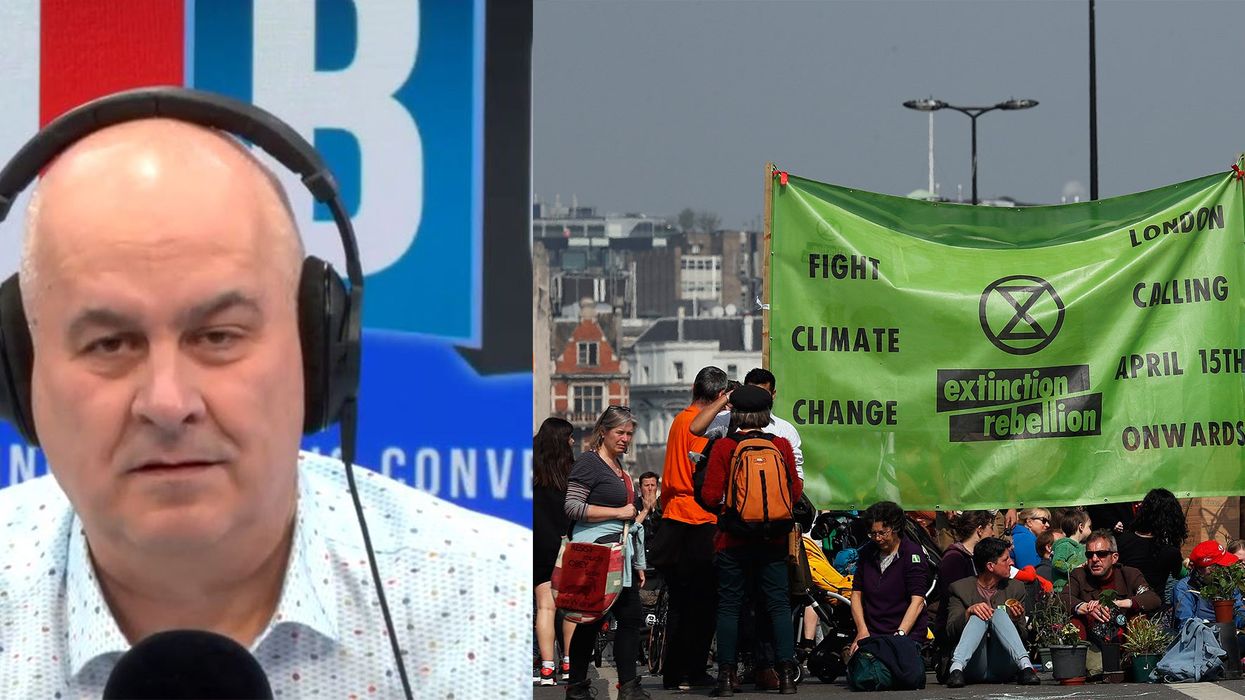 Extinction Rebellion protester accused of hypocrisy on LBC Radio for using a taxi instead of public transport