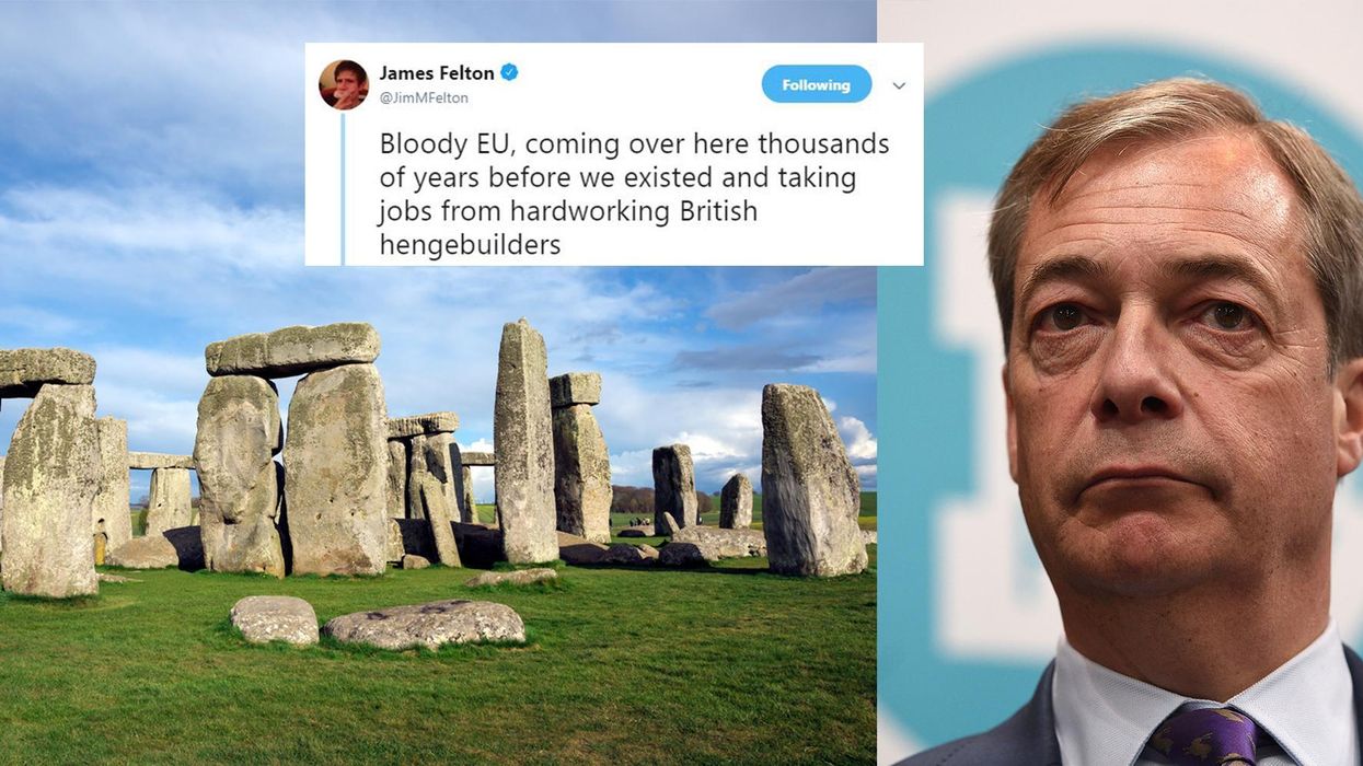 Stonehenge was built by descendants of European migrants and everyone is making the same Brexit joke