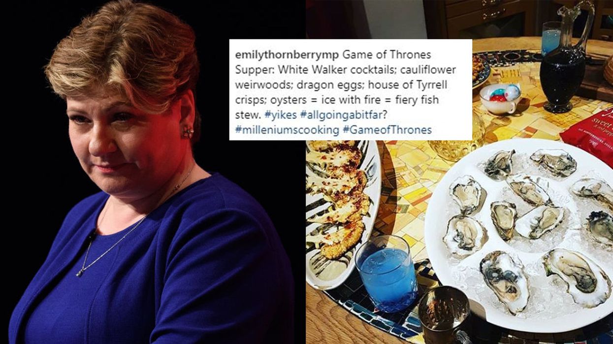 Emily Thornberry had the best comeback to someone who mocked her for her Game of Thrones-themed dinner