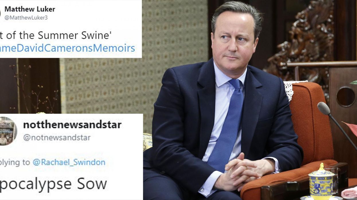 12 hilarious suggestions for what David Cameron should call his memoirs