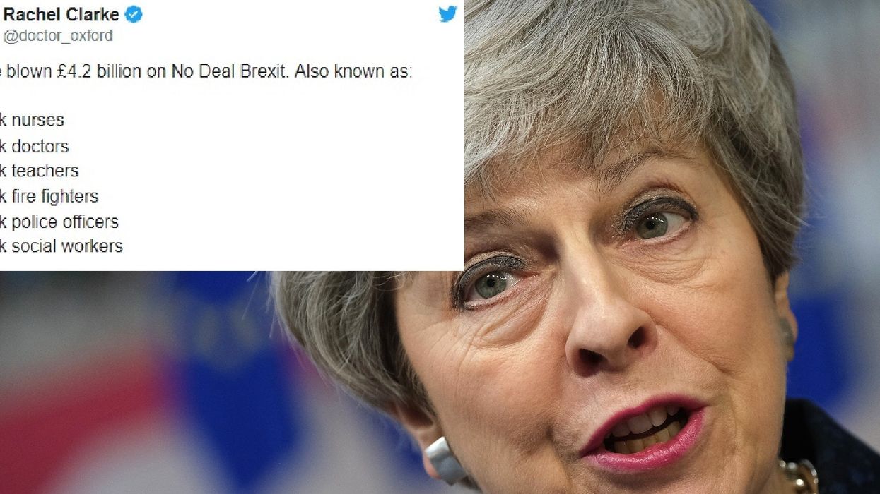 This tweet puts into perspective how much money has been wasted preparing for no-deal Brexit