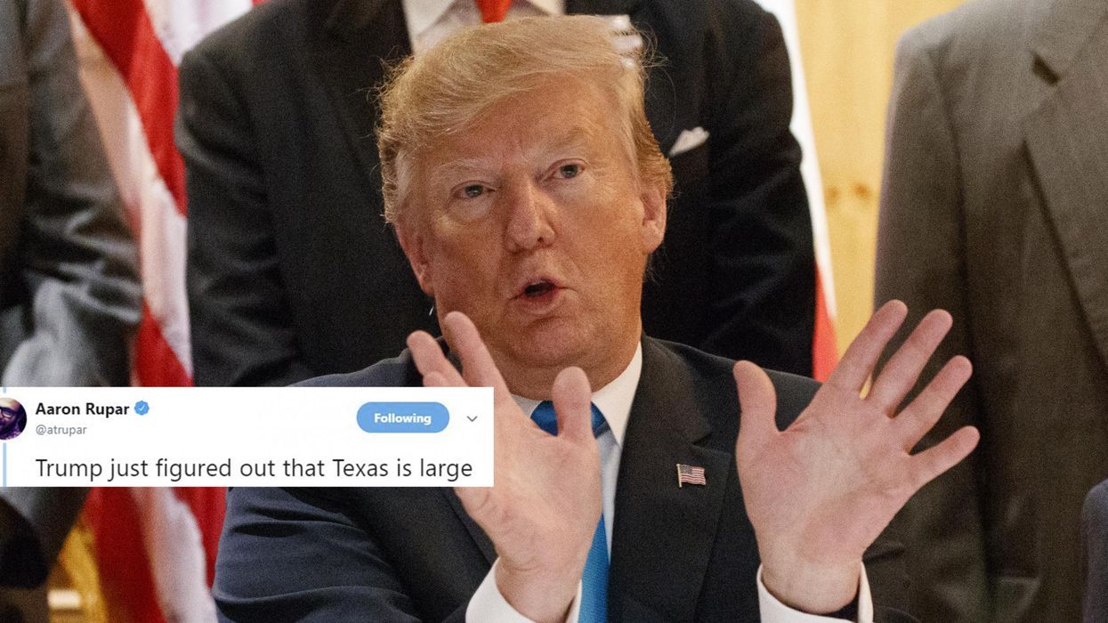 Trump seems to have just learnt that there are 'hundreds of miles between places' in Texas