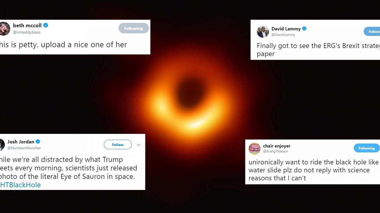 32 of the funniest reactions to the first ever image of a black hole being revealed