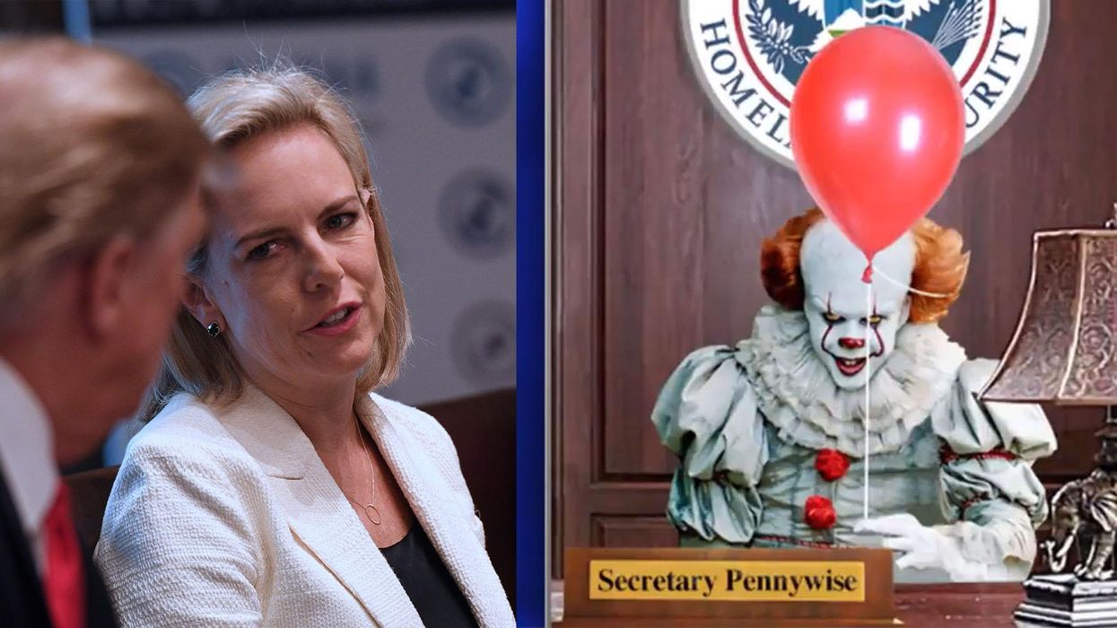 Stephen Colbert compares Kirstjen Nielsen to Pennywise the demon clown