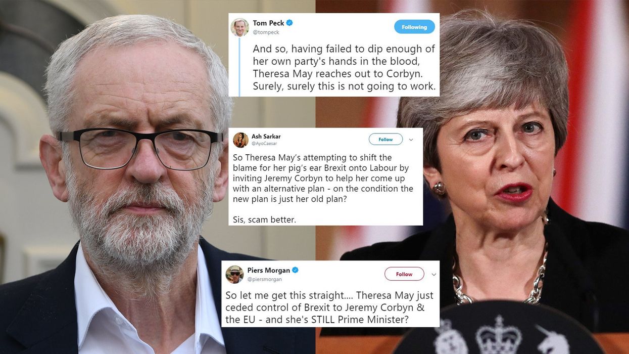 Brexit: Theresa May to meet Jeremy Corbyn to break the deadlock and the internet has a lot of thoughts