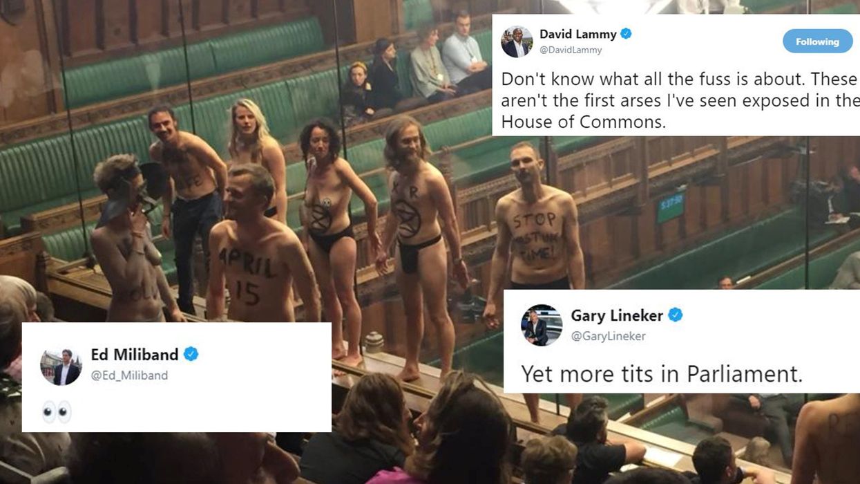 21 of the funniest reactions to Extinction Rebellion's naked protest in the Commons