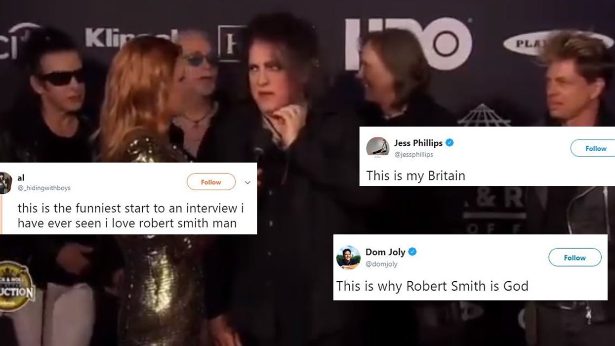 The Cure's Robert Smith goes viral after giving hilarious answer during red carper interview