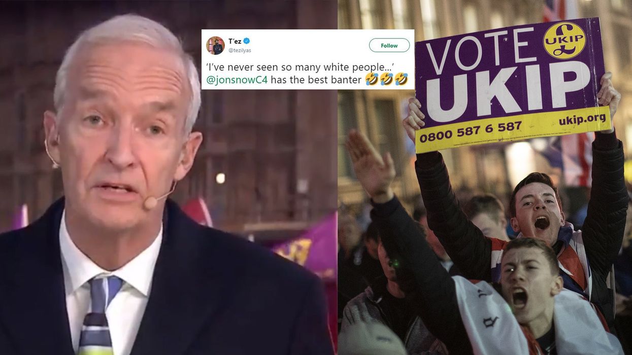 Channel 4's Jon Snow on Brexit protesters: 'I've never seen so many white people in one place'