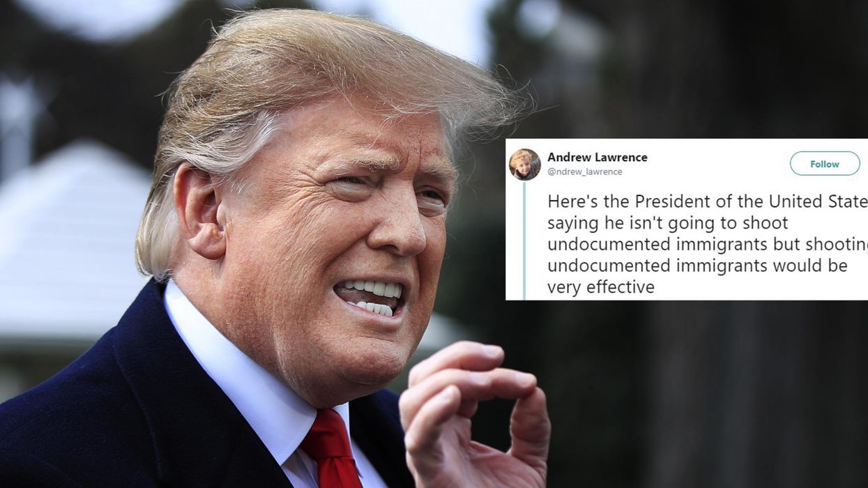 Trump says he isn't going to 'shoot immigrants but shooting immigrants would be very effective'