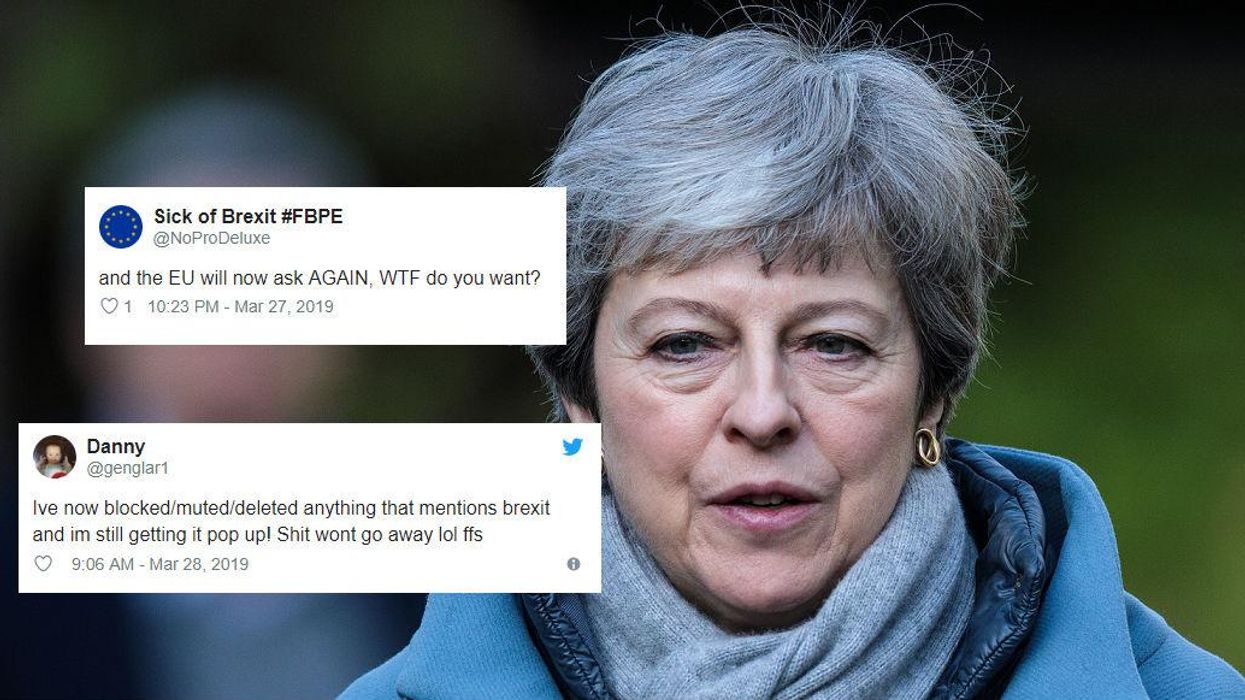 17 utterly exhausted reactions to last night's Brexit shenanigans
