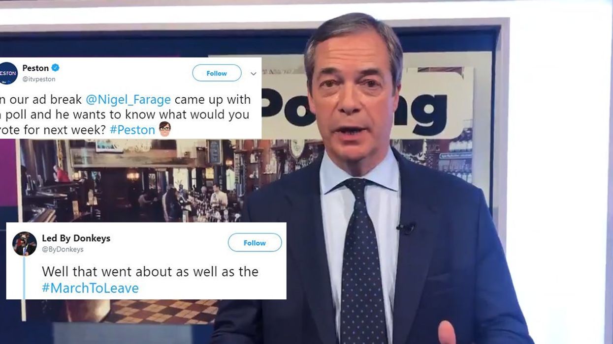 Nigel Farage held a poll on Brexit and it backfired badly