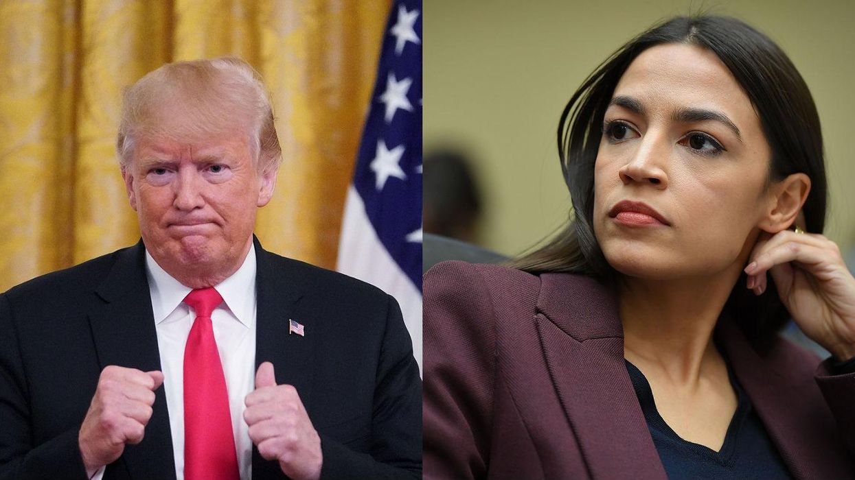 Ocasio-Cortez fires back at Trump after he denies white supremacy is a rising threat