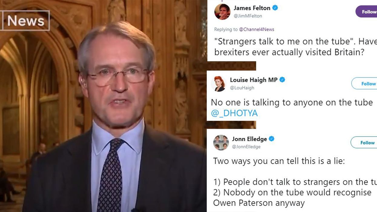 Tory MP Owen Paterson roasted after claiming strangers on the tube talk to him about Brexit