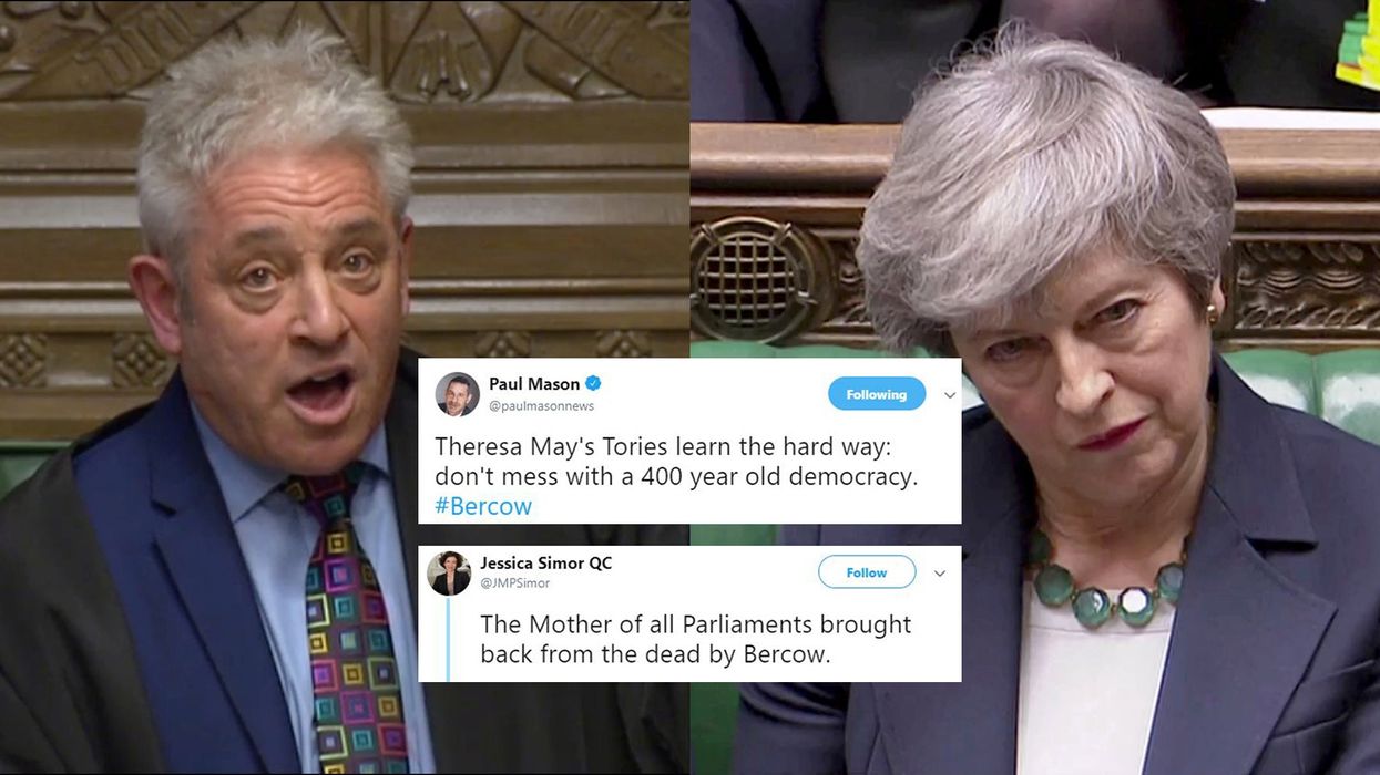 John Bercow just delivered a crushing blow to May's Brexit deal and the internet exploded