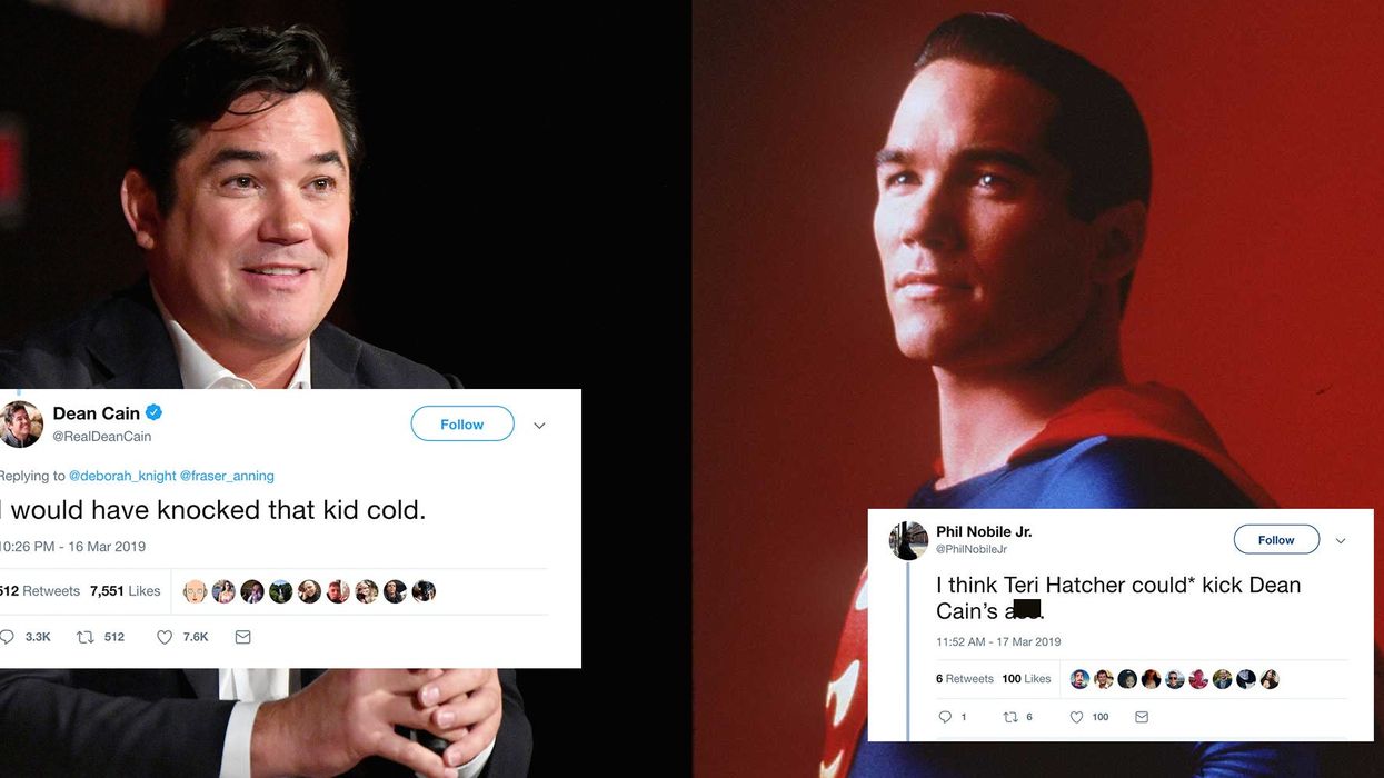 Superman actor Dean Cain said he’d beat up Egg Boy and the internet shredded him